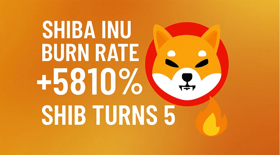 Shiba Inu Burn Rate 5,810% बढ़ी, SHIB ने मनाया 5वां साल