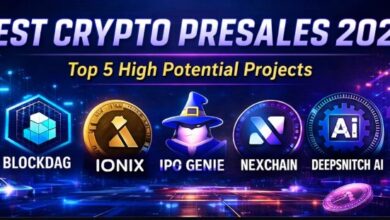 Best Crypto Presales 2026 featuring BlockDAG Ionix Chain IPO Genie NexChain DeepSnitch AI