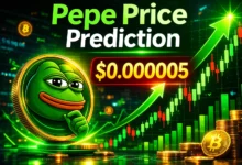 Pepe Coin Price 20% उछला, $0.000005 Target पर Analysts की नजर
